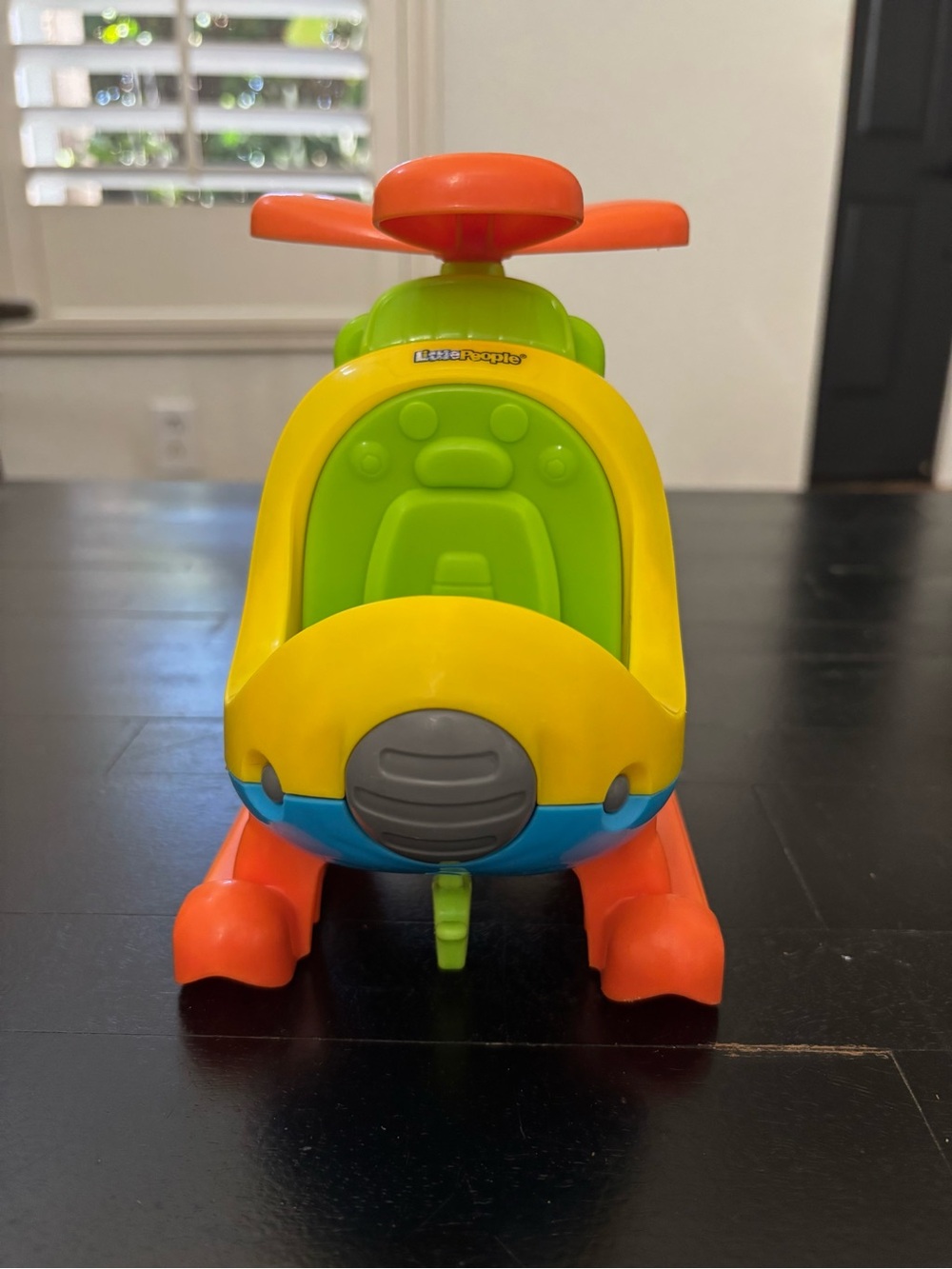 Fisher Price Little People Spin N Fly Yellow Musical Helicopter Toy 2013